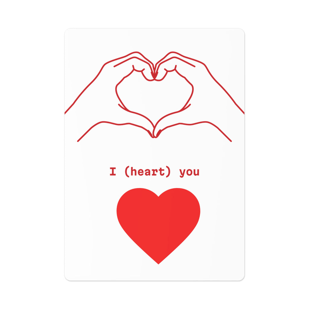 I HEART YOU... Standard Poker Cards