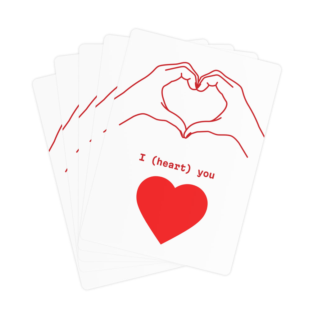 I HEART YOU... Standard Poker Cards